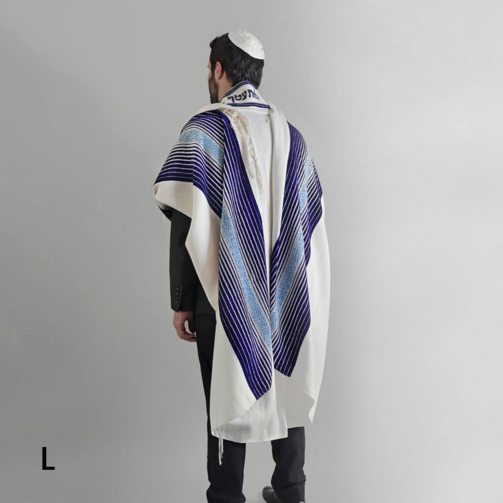 Yirmiyahu Blue Tallit - Canaan Gallery